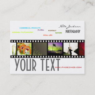 Cartes de visite de portfolio modèle de photos