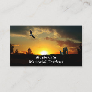 Cartes de visite de prairie pâturée du coucher de 
