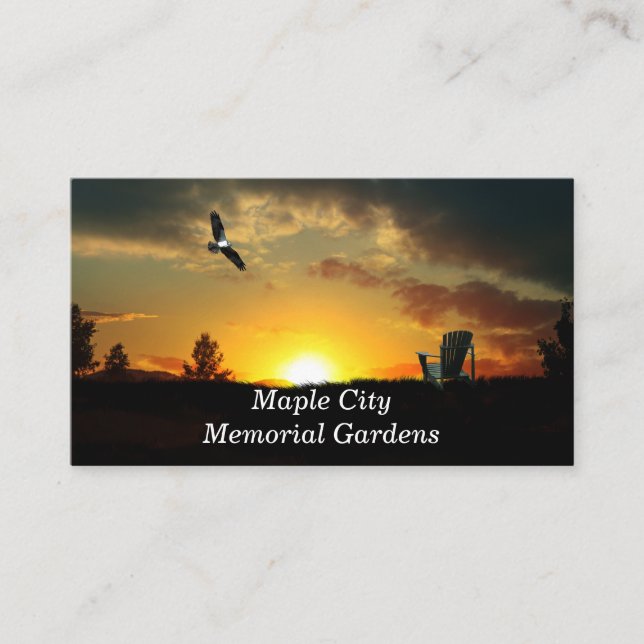Cartes de visite de prairie pâturée du coucher de  (Devant)