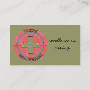 Cartes de visite de praticienne d'infirmière