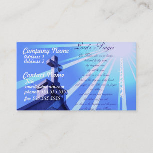 Cartes de visite de Prayer Design de seigneur