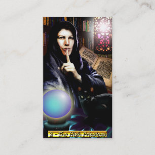 Cartes de visite de prêtresse de tarot de Banx les