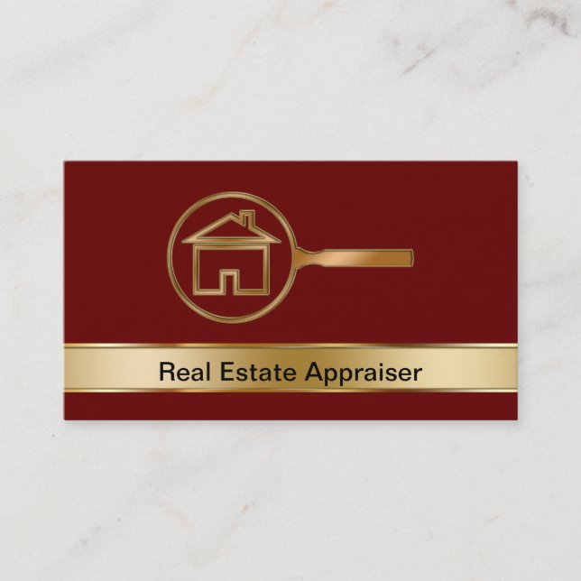 Cartes de visite de priseur d'immobiliers (Devant)