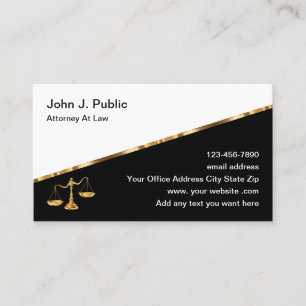 Cartes de visite de procureur classique sur Stock 
