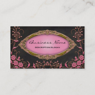 Cartes de visite de profil Gawdy Pink et Black
