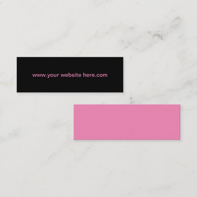 Cartes de visite de promotion du site Web Bold Sim (Devant / Derrière)