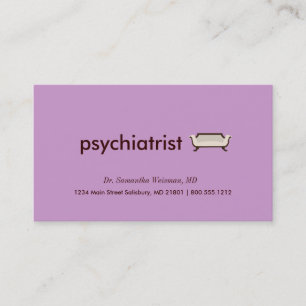 Cartes de visite de psychiatre