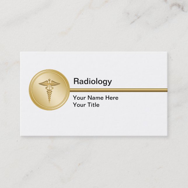 Cartes de visite de radiologie (Devant)