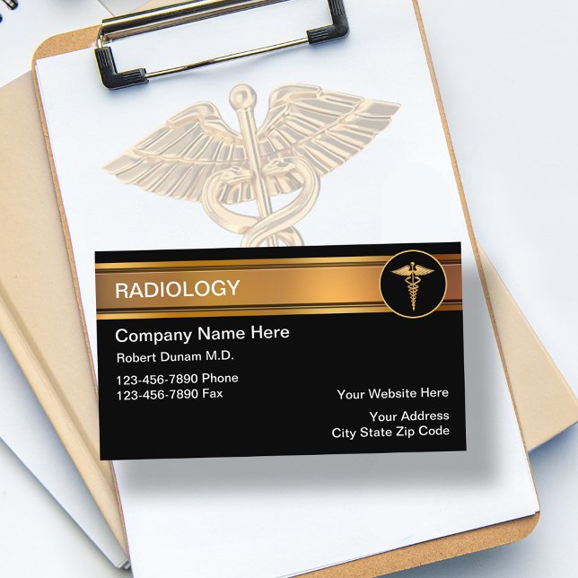 Cartes de visite de radiologie (Créateur téléchargé)