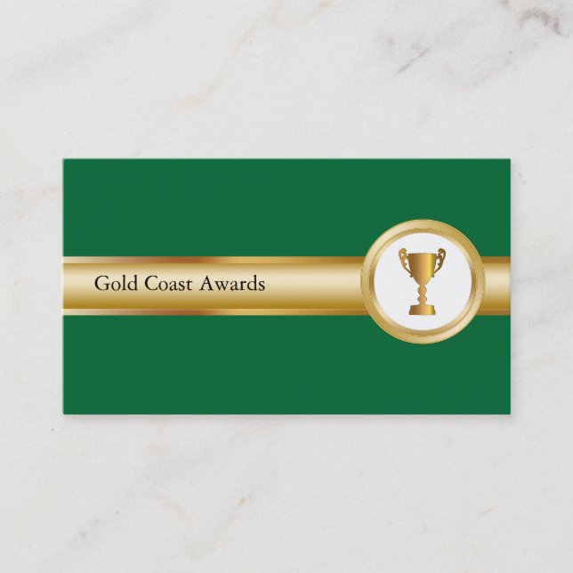 Cartes de visite de récompense et de trophée (Devant)