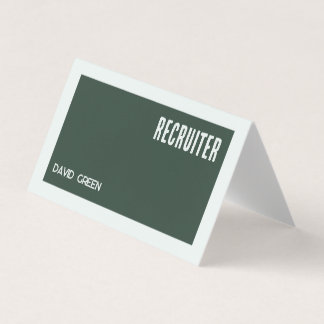 Cartes de visite de recrutement avec QR personnali