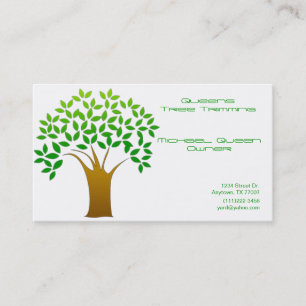 Cartes de visite de règlage d'arbre