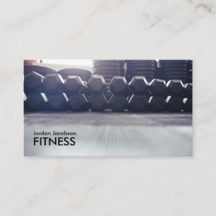 Cartes de visite de remise en forme de Dumbbells