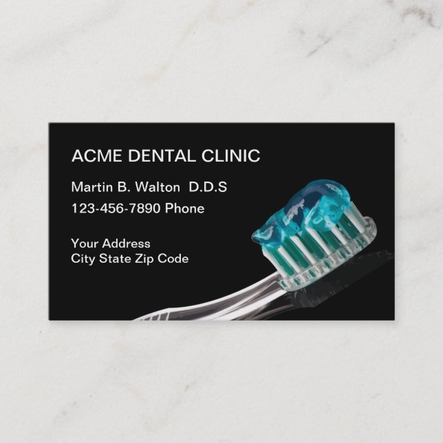 Cartes de visite de rendez-vous des patients denti (Devant)