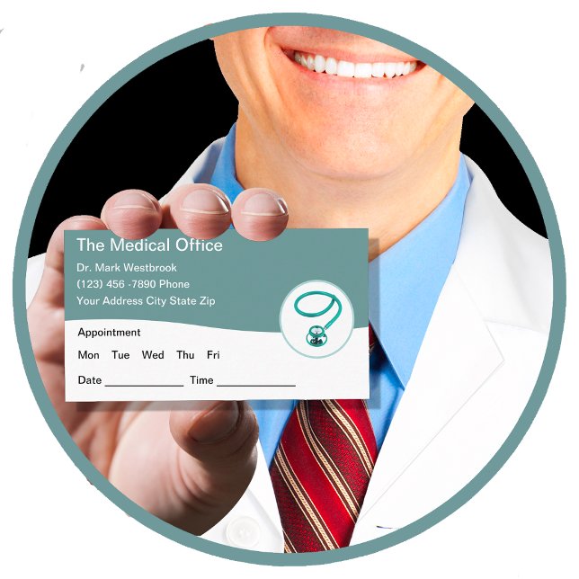 Cartes de visite de rendez-vous des patients du ca (Créateur téléchargé)