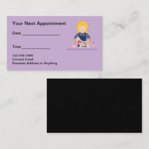 Cartes de visite de rendez-vous pour le toilettage