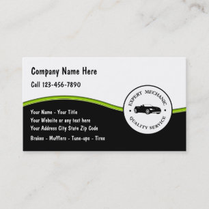 Cartes de visite de réparation automatique