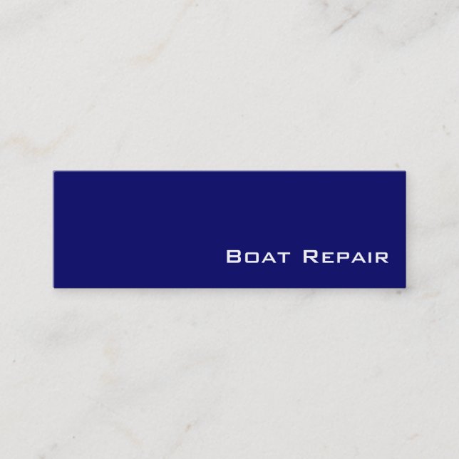 Cartes de visite de réparation de bateaux blancs d (Devant)