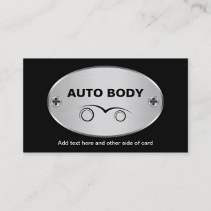 Cartes de visite de réparation de carrosserie auto
