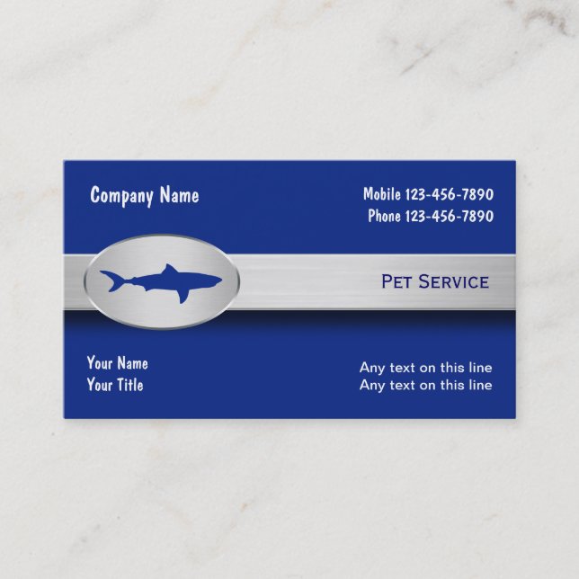 Cartes de visite de requin (Devant)