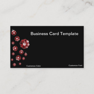 Cartes de visite de Rouby rouge