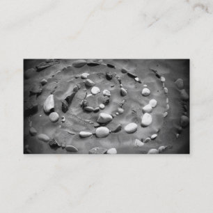 Cartes de visite de sable et de pierres - norme