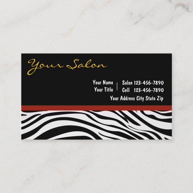 Cartes de visite de salon (Devant)
