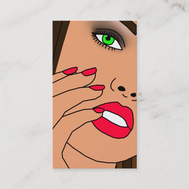 Cartes de visite de salon de beauté (Devant)