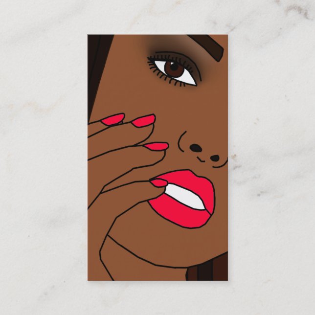 Cartes de visite de salon de beauté (Devant)
