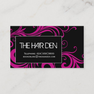 Cartes de visite de salon de coiffure