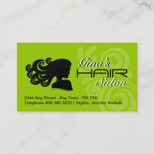 Cartes de visite de salon de coiffure