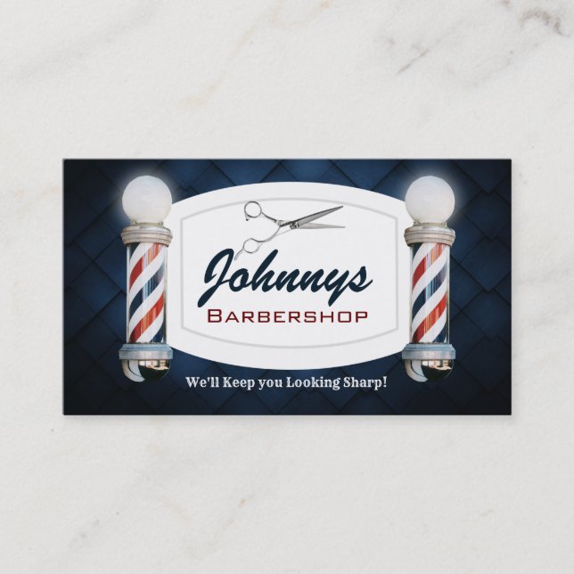 Cartes de visite de salon de coiffure (Devant)