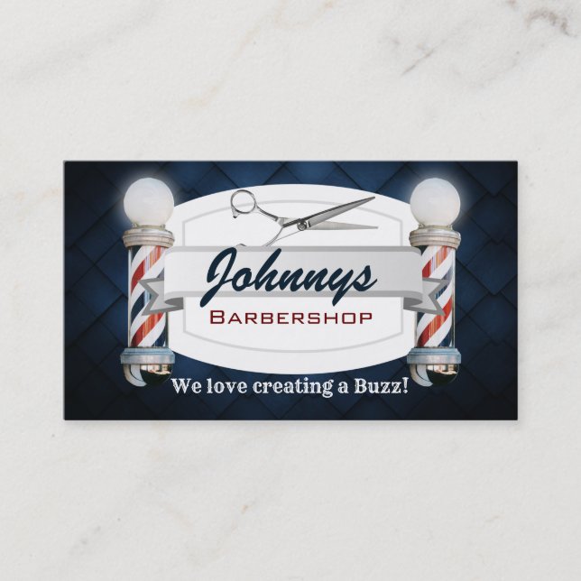 Cartes de visite de salon de coiffure (Devant)