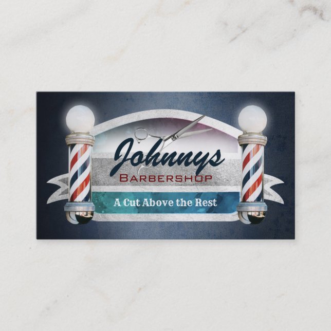 Cartes de visite de salon de coiffure (Devant)