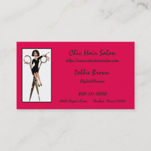 Cartes de visite de salon de coiffure avec DIVAtud