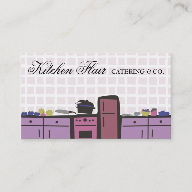 cartes de visite de sauce tomate de cuisine de (Devant)