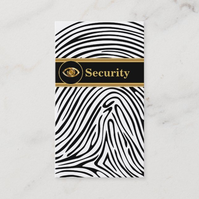 Cartes de visite de sécurité (Devant)