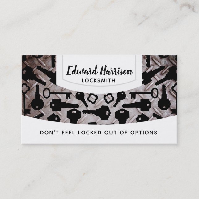 Cartes de visite de serrurier (Devant)