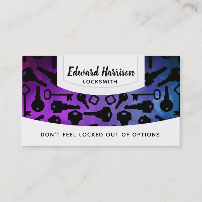 Cartes de visite de serrurier (Devant)