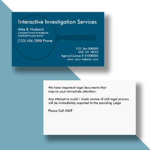 Cartes de visite de serveur de processus de cherch
