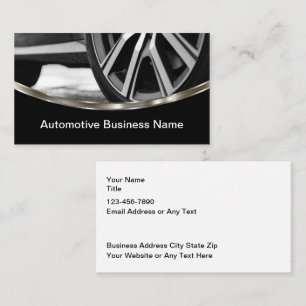 Cartes de visite de service automobile moderne