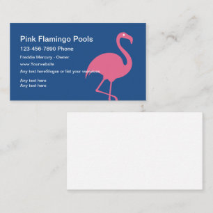 Cartes de visite de service de piscine