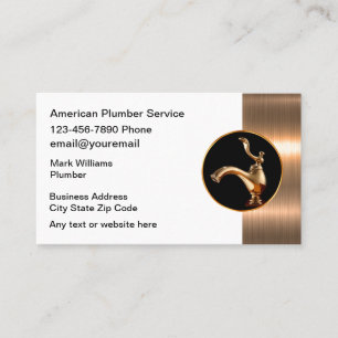 Cartes de visite de service de plomberie Cool clas