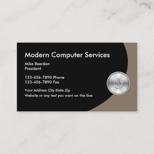Cartes de visite de services informatiques
