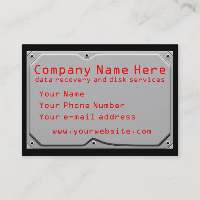 Cartes de visite de services informatiques (Devant)
