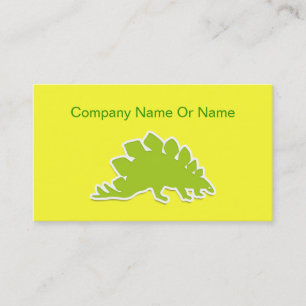 Cartes de visite de silhouette de dinosaure