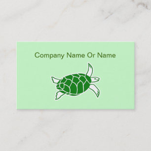 Cartes de visite de silhouette de tortue de mer