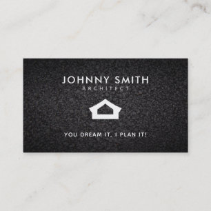 Cartes de visite de slogans d'architecte