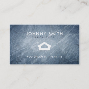 Cartes de visite de slogans d'architecte