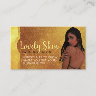 Cartes de visite de slogans de salon de bronzage
